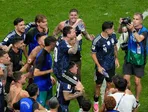 Futbalisti Argentíny oslavujú postup do finále MS 2026.