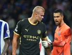 Erling Haaland proti Portu.