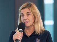 Viceprezidentka Zväzu slovenského lyžovania (ZSL) a športová riaditeľka Svetového pohára v Jasnej Jana Palovičová.