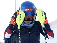 Na snímke je americká lyžiarka Mikaela Shiffrinová. 