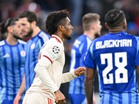 Kingsley Coman po góle do siete Slovana Bratislava.