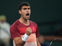 Španielsky tenista Carlos Alcaraz na turnaji v Indian Wells.