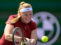 Petra Kvitová na turnaji Indian Wells 2025.