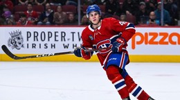 Filip Mešár v drese Montrealu Canadiens.