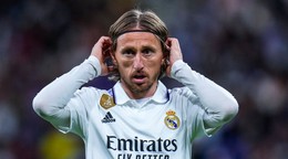 Luka Modrič v drese Realu Madrid.