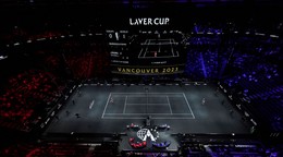 Momentka z Laver Cupu.