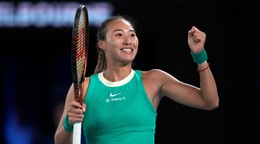 Čeng Čchin-wen na Australian Open 2024.