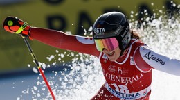 Rakúšanka Stephanie Venierová počas svojej lyžiarskej kariéry.