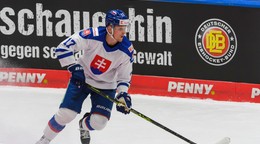 Matej Kašlík v príprave na MS v hokeji 2024.