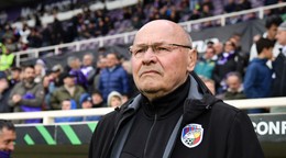Miroslav Koubek počas odvety štvrťfinále Konferenčnej ligy Fiorentina - Plzeň.