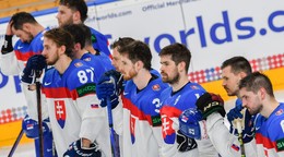 Slovenskí hokejisti na MS v Česku.