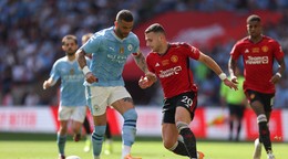 Fotka zo zápasu Manchester United - Manchester City.