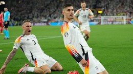 Kai Havertz oslavuje gól.