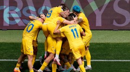 Rumunskí futbalisti sa tešia z gólu