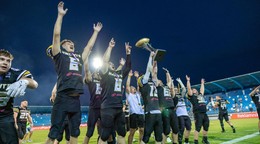 Oslavy hráčov Nitry Knights po triumfe v Czech Bowle