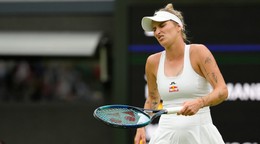 Markéta Vondroušová v 1. kole turnaja vo Wimbledone 2024
