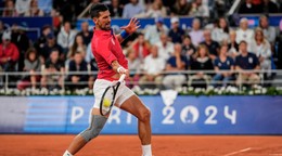 Srbský tenista Novak Djokovič počas OH v Paríži 2024.