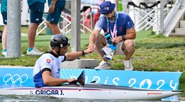 Jakub Grigar a tréner Stanislav Gejdoš