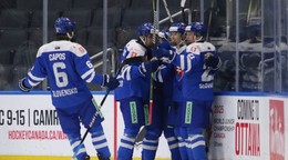 Momentka zo zápasu Slovensko - Kanada na Hlinka Gretzky Cupe 2024.