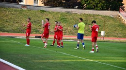 Futbalisti MŠK Považská Bystrica.