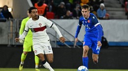 Mário Sauer (vpravo) v drese Slovenska U21.