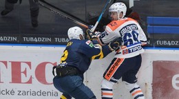 Michael Drábek (Spišská Nová Ves), vpravo Samuel Solenský (Michalovce).