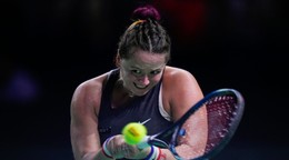 Viktória Hrunčáková počas finále Pohára Billie Jean Kingovej. 