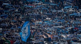 Fanúšikovia Olympique Marseille.