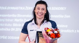 Športová gymnastka Barbora Mokošová, ktorá si prevzala ocenenie Gymnasta roka 2024.