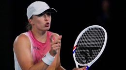 Poľská tenistka Iga Swiateková v semifinále Australian Open 2025.