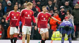 Sklamaní futbalisti Manchestru United po prehre s Brightonom.