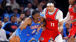 Momentka zo zápasu Oklahoma City Thunder - Los Angeles Clippers 