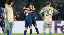 Momentka zo zápasu PSG - Manchester City