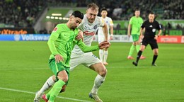 Fotka zo zápasu VfL Wolfsburg - Holstein Kiel.
