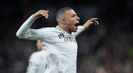 Kylian Mbappé sa teší z gólu