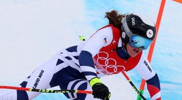 Česká lyžiarka Tereza Nová počas zimnej olympiády v Pekingu 2022.