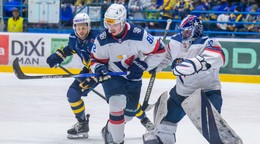 Fotka zo zápasu HK Spišská Nová Ves - HC Slovan Bratislava.