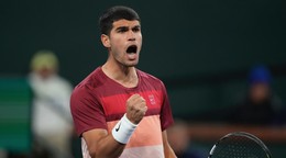 Španielsky tenista Carlos Alcaraz na turnaji v Indian Wells.