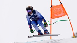 Federica Brignoneová počas tréningu zjazdu v stredisku Sun Valley 2025.