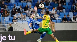 Fotka zo zápasu MŠK Žilina - ŠK Slovan Bratislava.