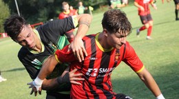 Momentka zo zápasu OŠK Rudňany - FK Gerlachov. 