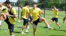 Ammar Ramadan počas tréningu v rámci letnej prípravy tímu FC DAC 1904 Dunajská Streda.