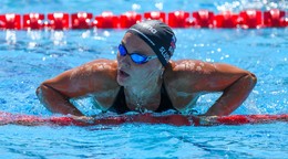 Slovenská plavkyňa Lillian Slušná v rozplavbe 50m voľný štýl na ME v plávaní do 23 rokov.