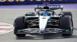George Russell na Mercedese.