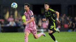 Kapitán Interu Miami Lionel Messi v zápase proti Columbusu.