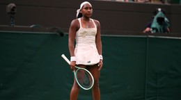 Coco Gauffová v 1. kole Wimbledonu 2025