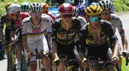 Pelotón na Tour de France. 