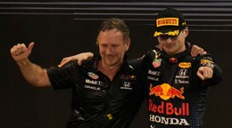 Christian Horner a Max Verstappen.