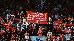 Fanúšikovia Liverpoolu. 