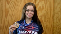 Zlatá juniorská medailistka Karolína Abrahámová.